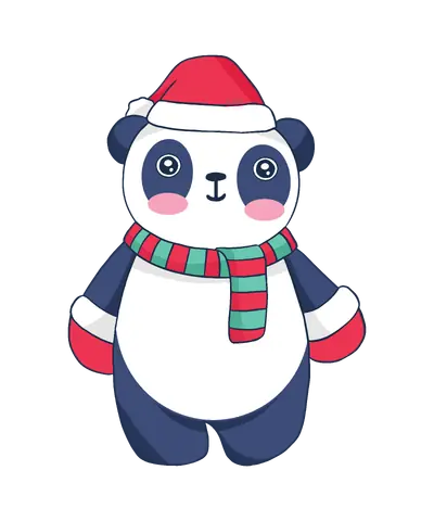 Weihnachten Süßer Panda