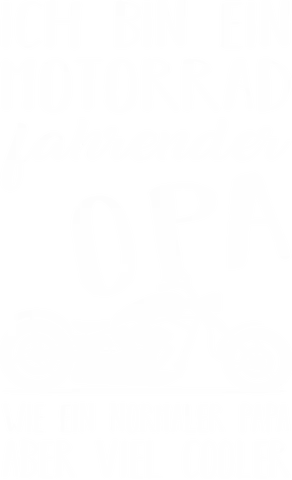Motorradfahrender Opa