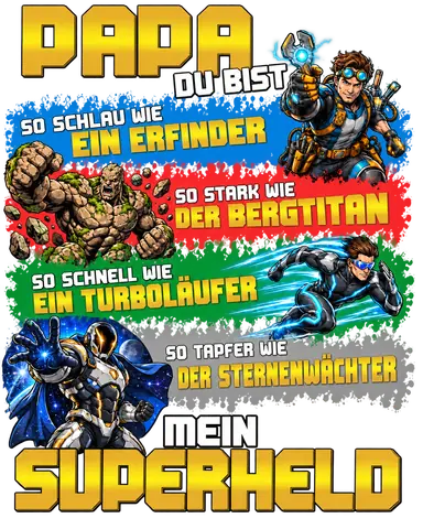 Papa Du bist mein Superheld