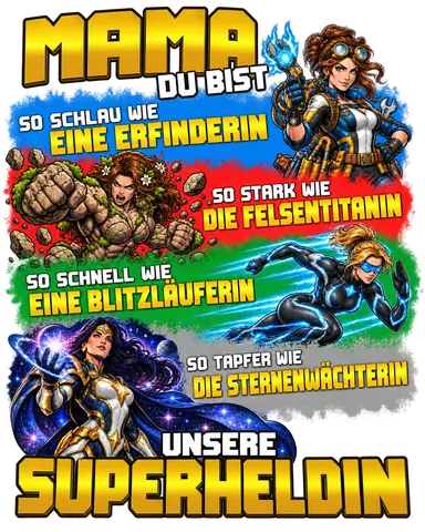 Mama Du bist unsere Superheldin