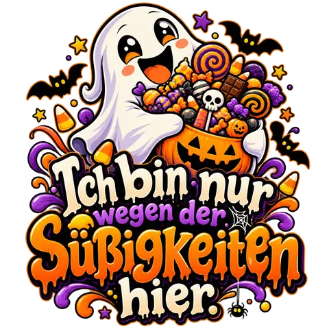 Ich bin nur wegen der Süßigkeiten hier