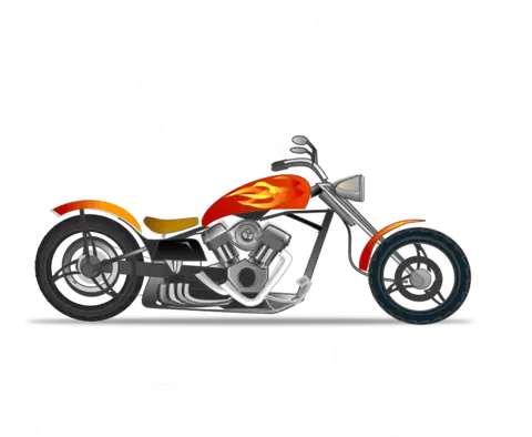 Egal wie cool dein Papa ist meiner fährt Motorrad - farbig