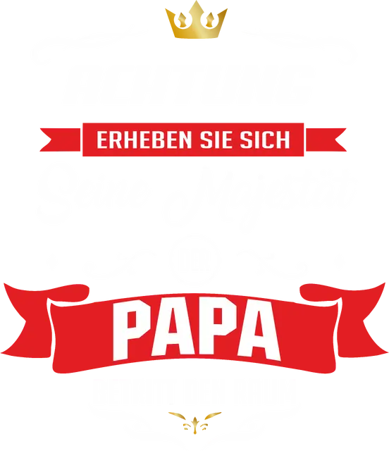 Erheben Sie sich seine Majestät die Papa betritt den Raum